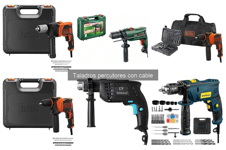 ¿Qué es un taladro percutor con cable? Guía completa