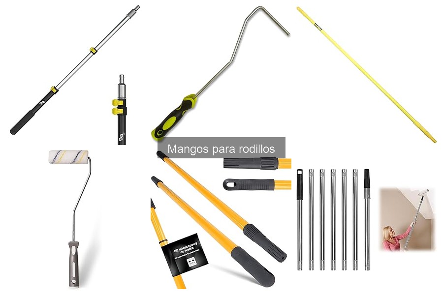 ¿Qué mango para rodillo usar en superficies rugosas?