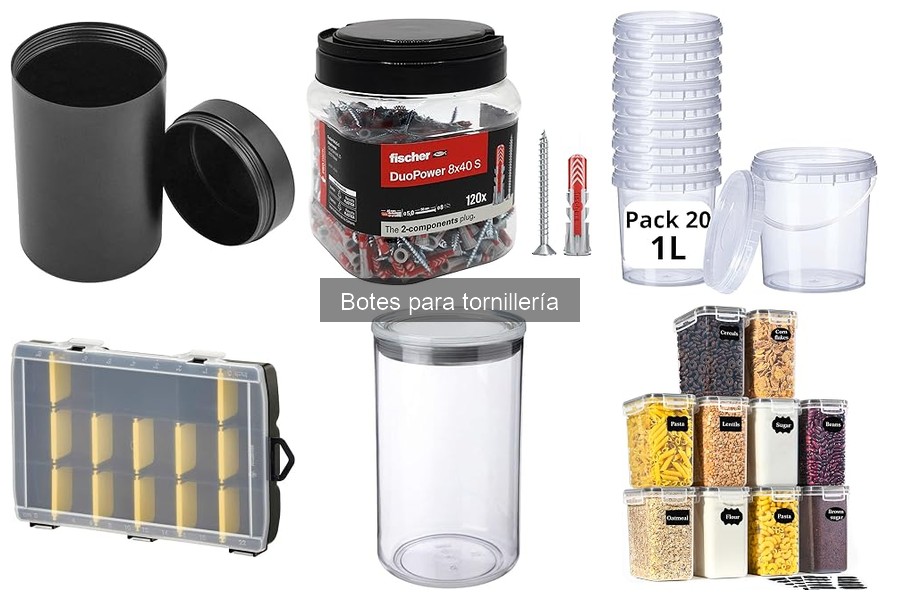 ¿Qué son los botes para tornillería? Guía sencilla