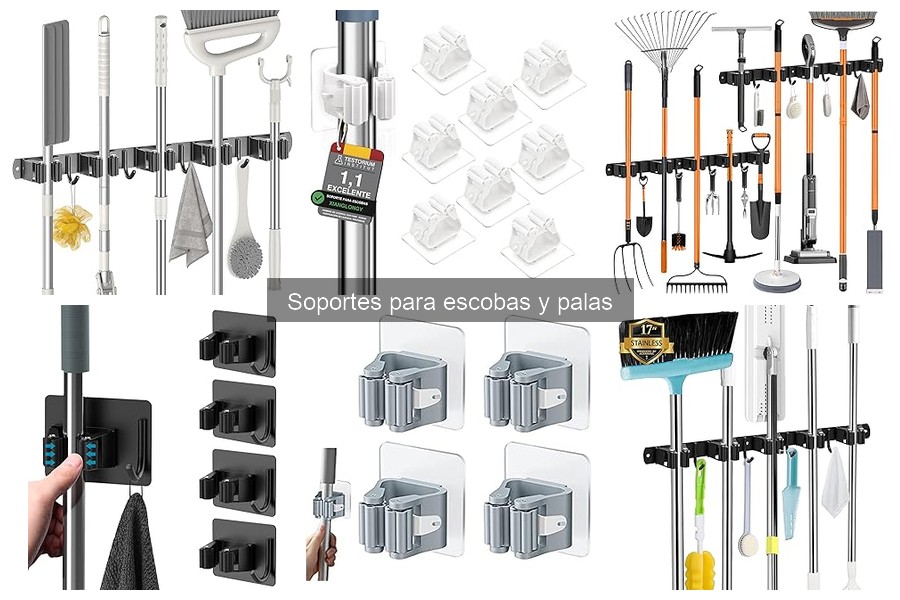 Soportes para escobas y palas: ¿Qué son y cómo usarlos?