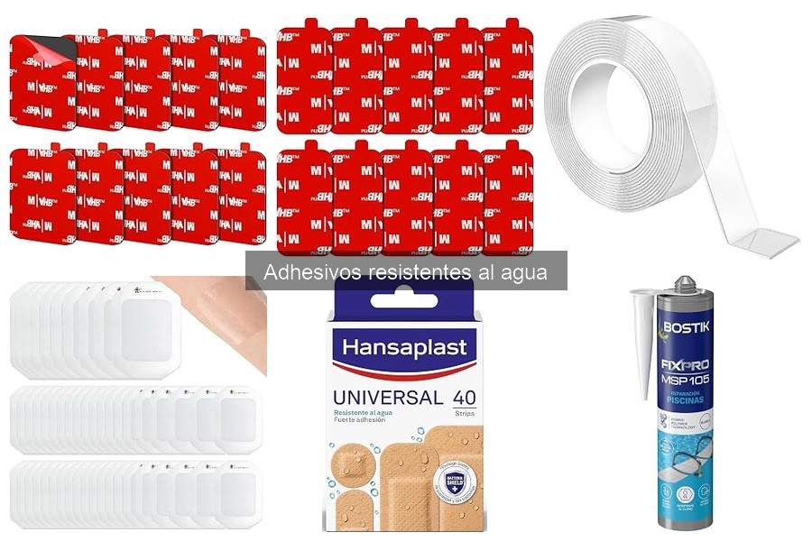 Tipos de adhesivos resistentes al agua: guía completa