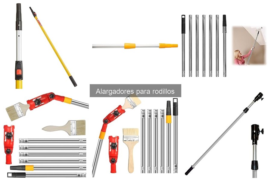 Tipos de alargadores para rodillos y sus usos