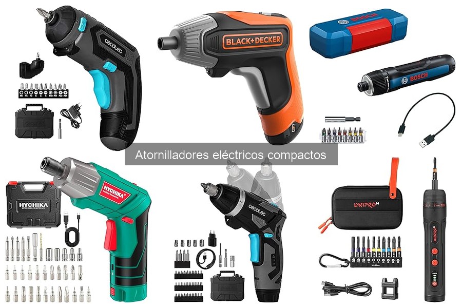 Tipos de atornilladores eléctricos compactos y sus ventajas