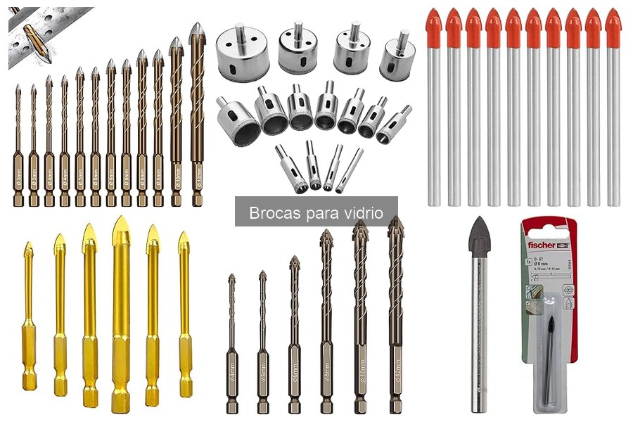 Tipos de brocas para vidrio y sus usos específicos