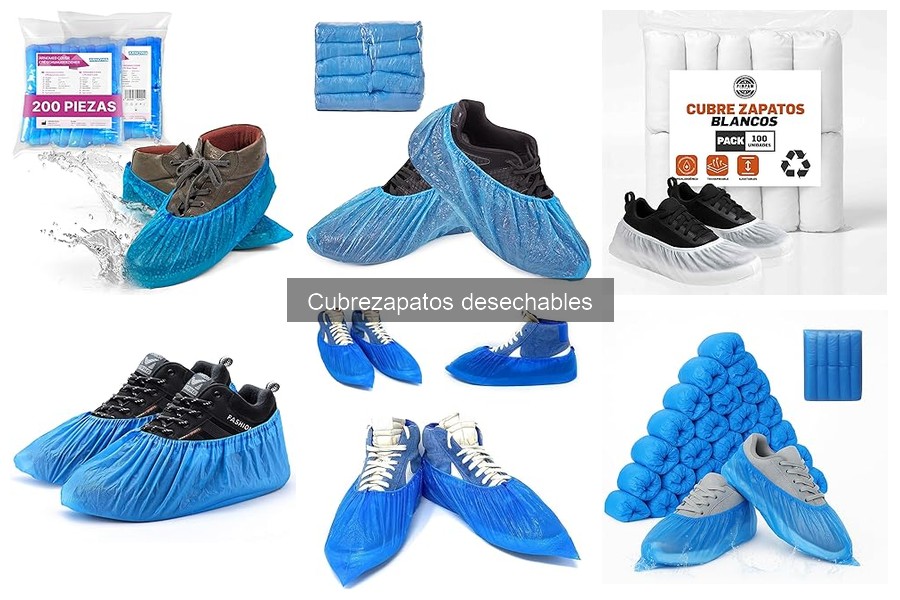 Tipos de cubrezapatos desechables y sus características