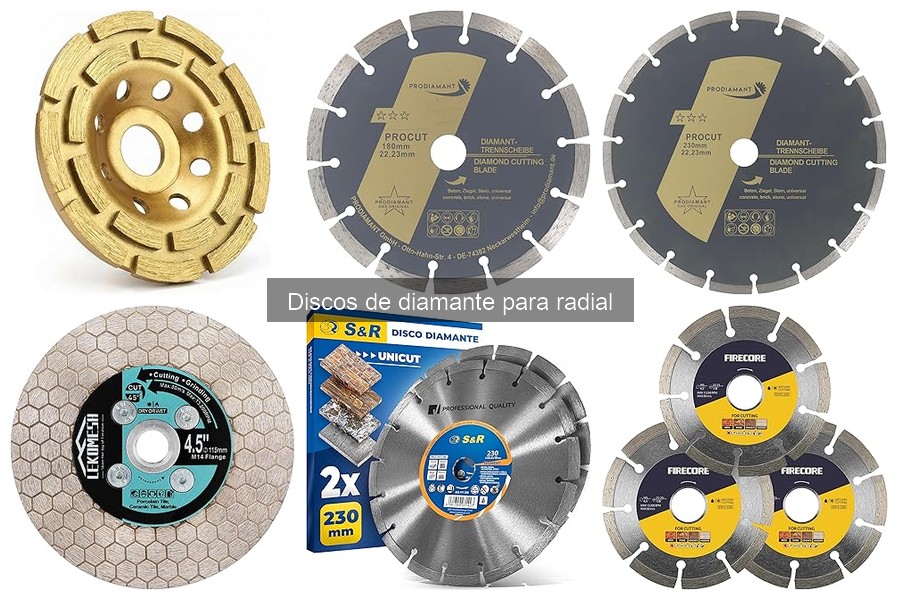 Tipos de discos de diamante y sus aplicaciones específicas