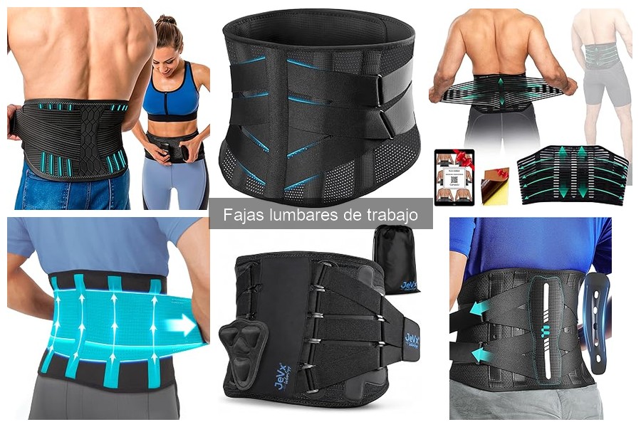 Tipos de fajas lumbares de trabajo y sus diferencias