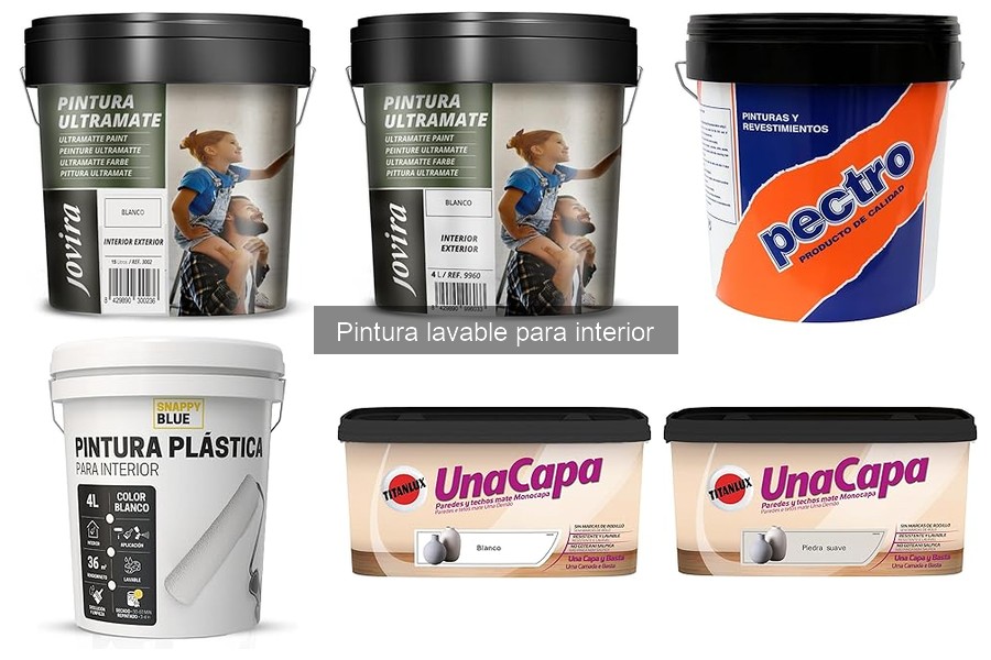 Tipos de pintura lavable para interior: guía completa