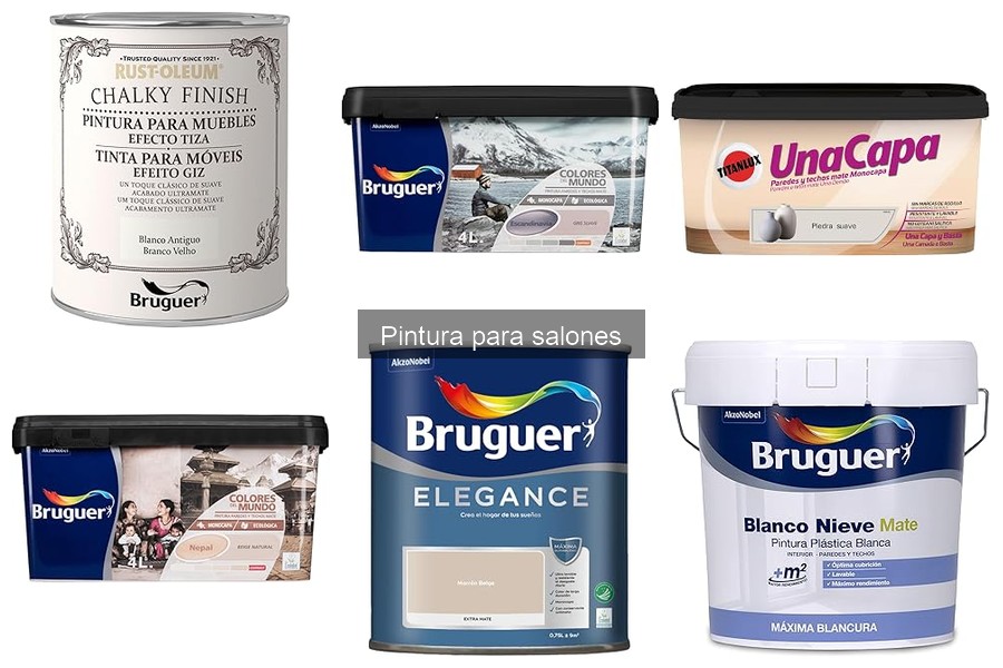 Tipos de pintura recomendados para salones