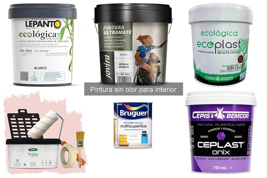 Tipos de pintura sin olor para interiores: guía completa