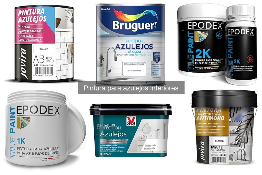 Tipos de pinturas para azulejos interiores: comparativa 2023