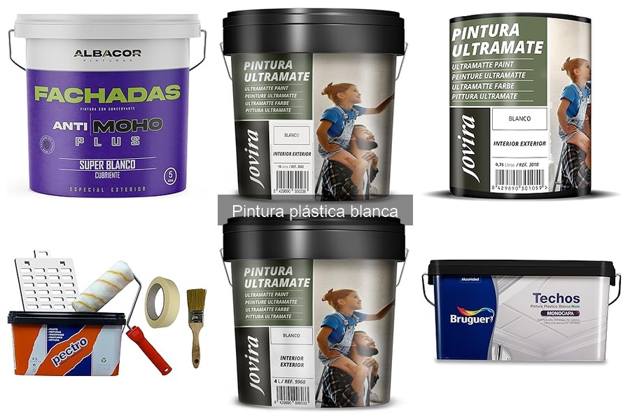 Tipos de pinturas plásticas blancas: mate, satinado y brillante