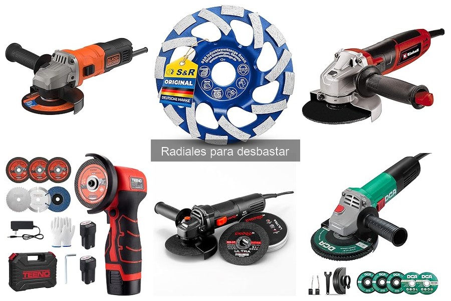 Tipos de radiales para desbastar: características y comparativa