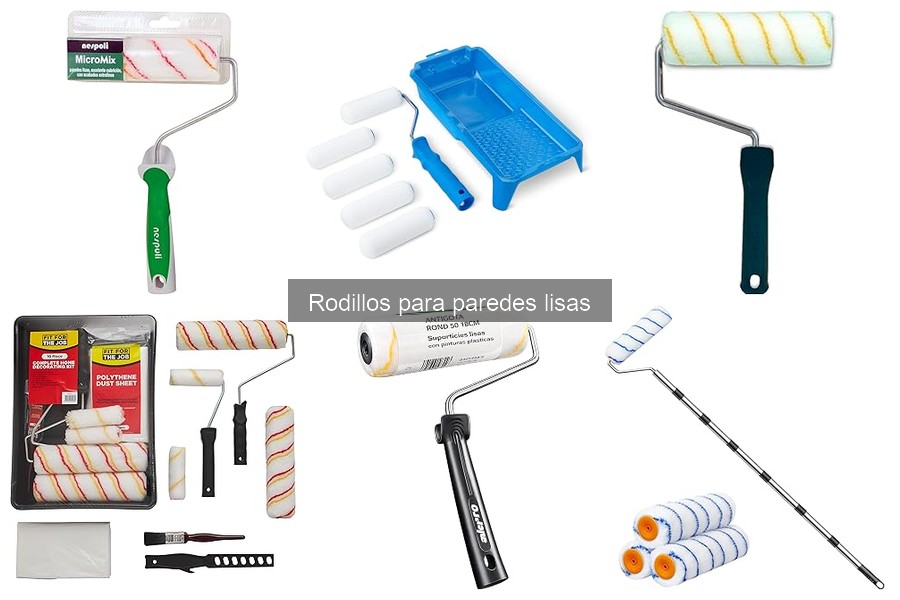 Tipos de rodillos para paredes lisas: Guía completa