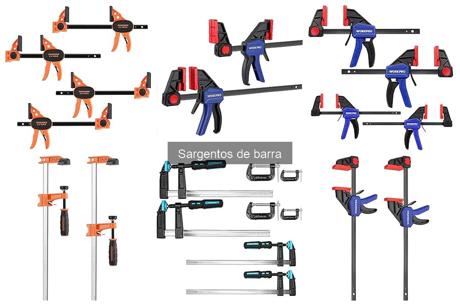 Tipos de sargentos de barra y sus usos en bricolaje