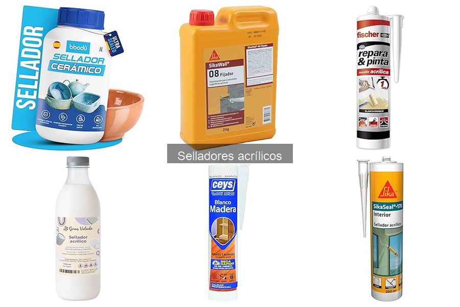 Tipos de selladores acrílicos y sus usos prácticos