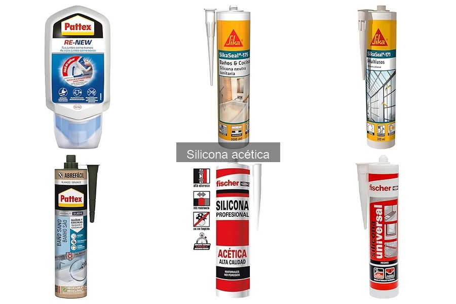 Tipos de silicona acética y sus características esenciales