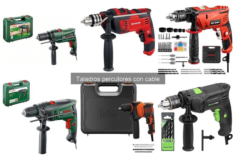 Ventajas y desventajas de los taladros percutores con cable